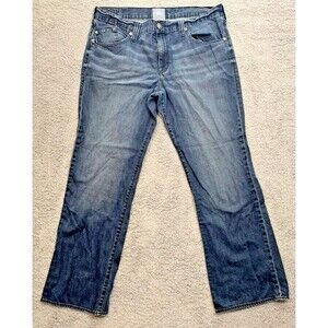 Men's Rock & Republic Denim Blue Jeans Size 38 x 32 Henlee 5 Pocket Design